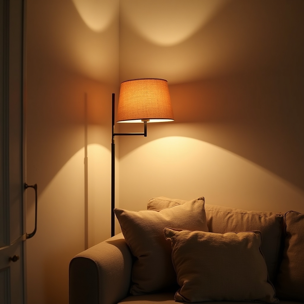 Iluminat stratificat într-un apartament mic pentru efect de spațiu